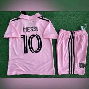 💋💋💋Inter Miami away soccer #10 Messi youth kids Jersey💋💋